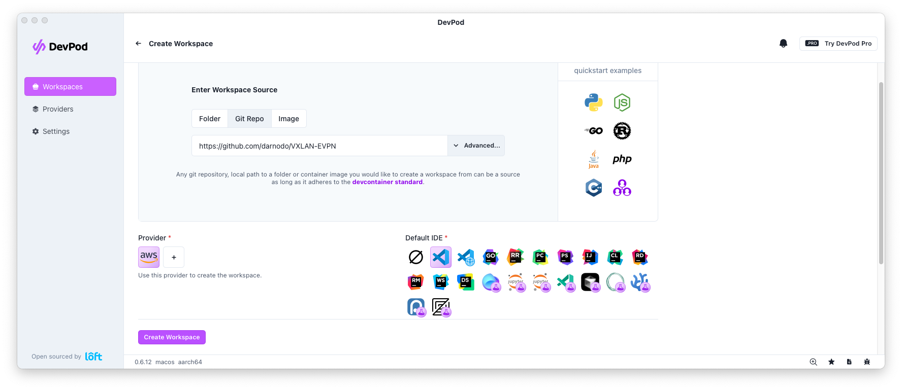 DevPod Configuration